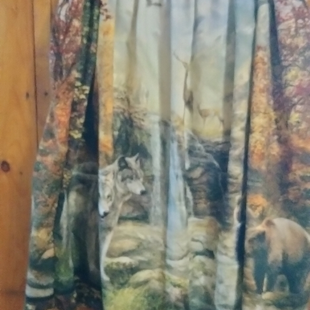 Brown Nature Wildlife Waterfall Maxi Skirt